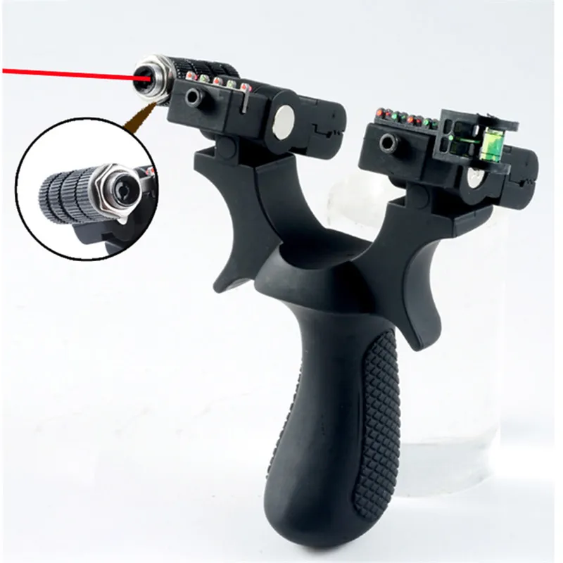 Imbracature da caccia tiro all'aperto di alta precisione Imbracature catapulta in resina con puntamento laser utilizzando elastico piatto5089740