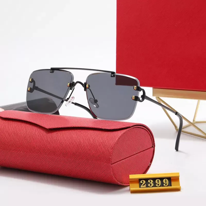 солнцезащитные очки для мужчин и женщин, двойная переносица, металлические аксессуары, модные элементы, большие оправы, mod2894