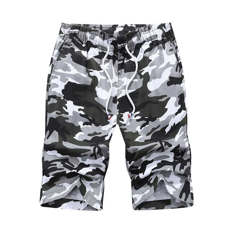 5XL 6XL Summer Camo Shorts Hommes Militaire Cargo Camouflage Casual Beach Board Mâle Courir Pantalon Court Bermuda Masculina 210716