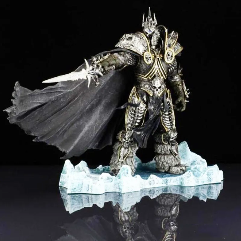 WOW Fall des Lichkönigs Arthas Menethil Figur Anime Figur Berühmte Spielfigur Actionfigur Sammlerspielzeug Geschenk 9 Zoll C0220