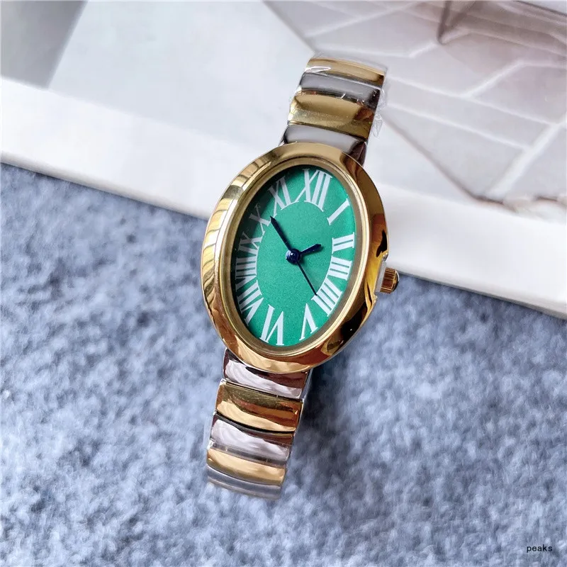 2021 Новые роскошные женские часы с тремя стежками 24 мм Кварцевые часы высокого качества Часы высшего бренда Стальной ремешок женская мода accesso3056