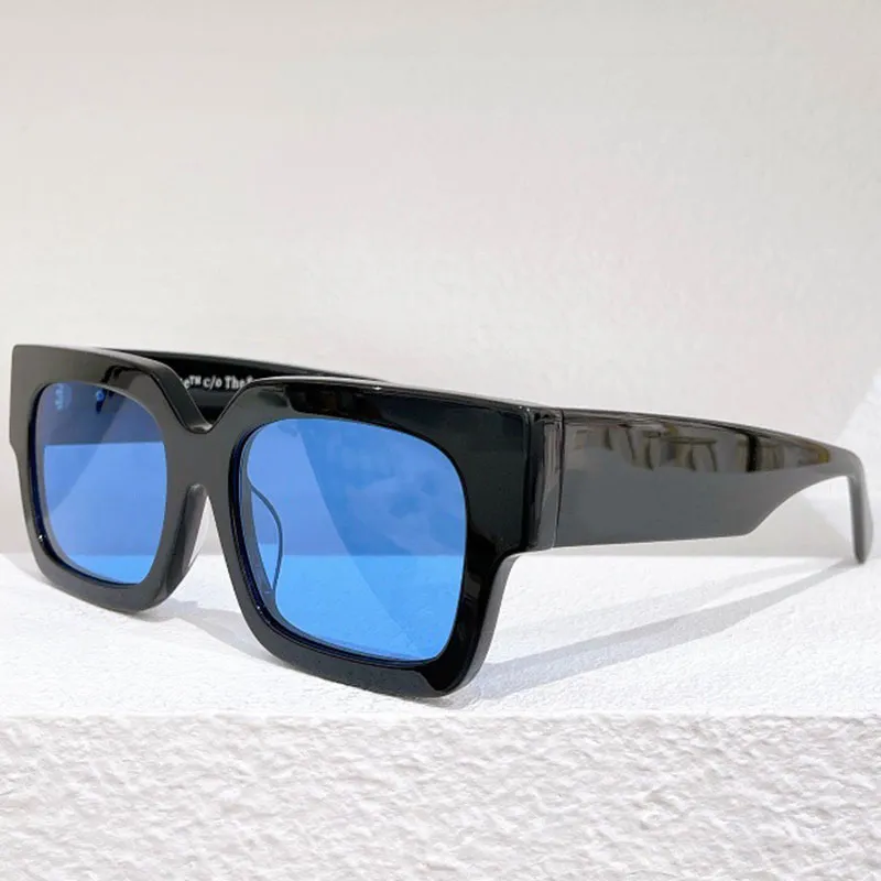 sunglasses OW40014 mens fashion classic thick plate BLACK white square frame designer ff sun glasses casual all-match vacation 55-302l