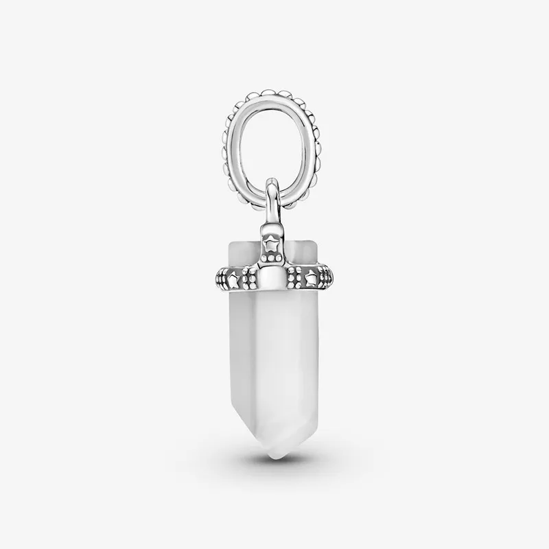 Neue S925 Sterling Silber Perlen Weiß Rosa Lila Amulett Anhänger Charms Fit Original P Armband Frauen Schmuck DIY Geschenk