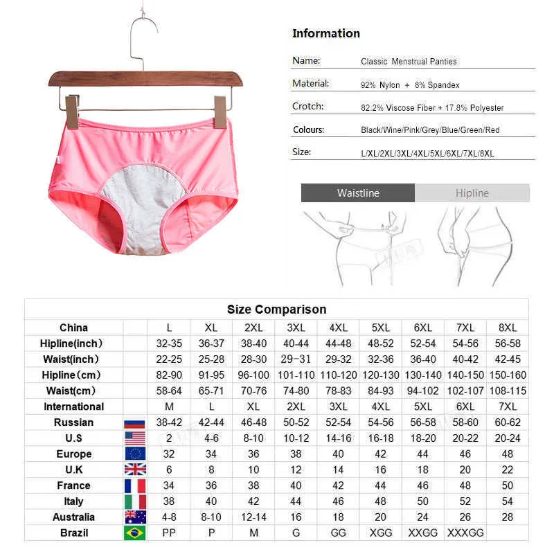 Dulasi à prova de vazamento calcinha menstrual calça fisiológica calça mulheres underwear período confortável resumos à prova d 'água drop 211021