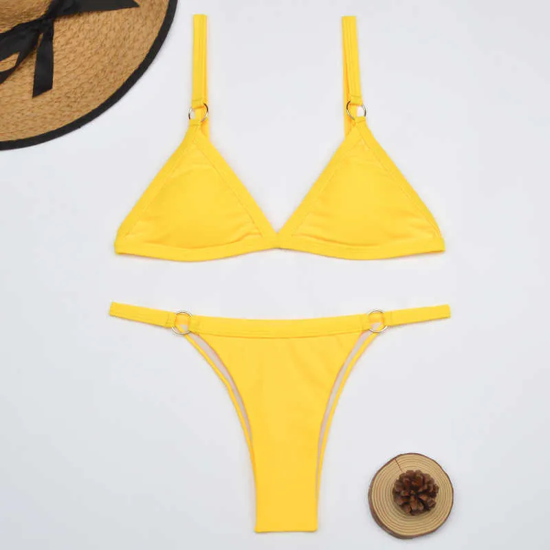 Push Up Bikini Sexy Swimsuit Купальники женские твердые стрит бразильский мини микро набор бикини купальный костюм женщин 210621