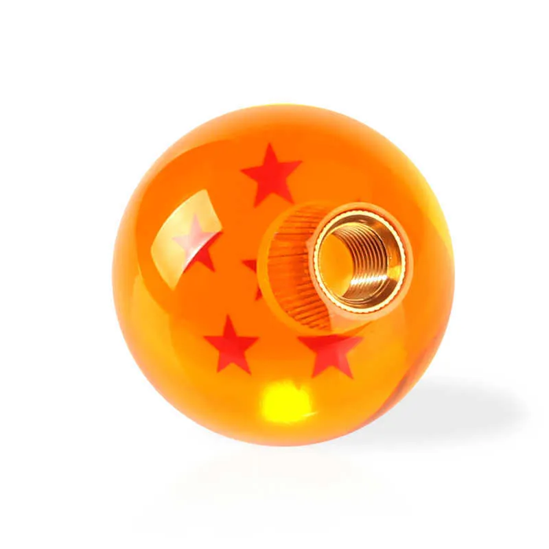 Universal Auto Schaltknauf SELTENER Stern BALL Z Orange KUGEL 54mm Durchmesser Schaltknauf 1-7 STERNE Auto