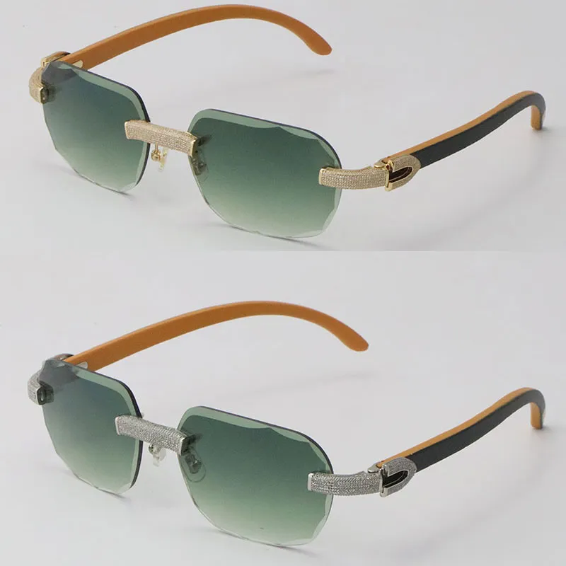2022 Novo modelo de edição limitada Modelo Micro-pavimentado Diamond Sunglasses