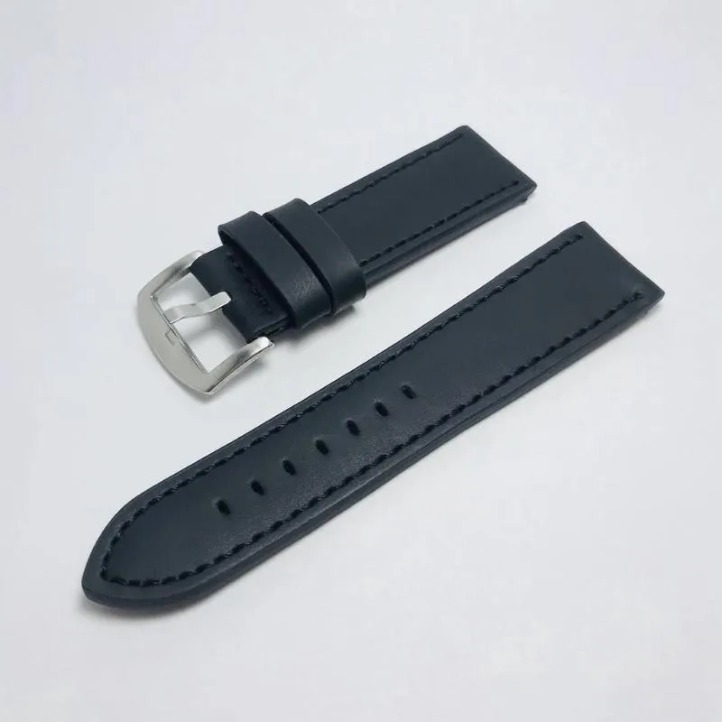 Horlogebanden lederen band voor Galaxy Watch4 Classic Watch3 Band Active 2 Gear S3 22 20mm Armband Stitch Design Replacement241P