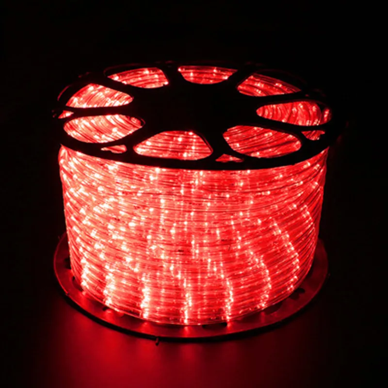 LED-Saiten Regenbogen-Röhrenlampe 220V Fee Neon-String-Licht RGB-Girlande Außenbeleuchtung mit EU-Stecker für Weihnachtsfest-Party-Dekor261Q