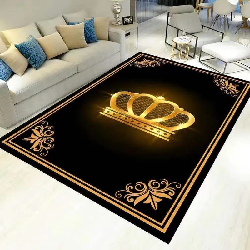 Luxury pattern 3D Printed Carpets for Living room Bedroom Large Area Rug Anti-Slip Parlor Floor Mat Nordic Home decor Big Carpet 220301