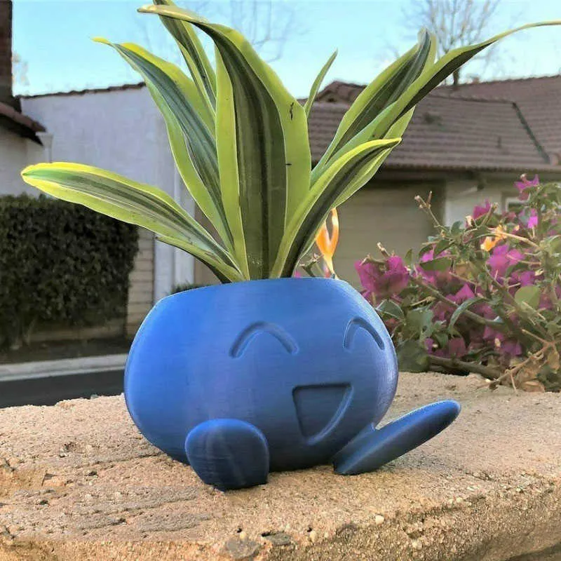 Oddish Planter Oddish Flower Pot de fleurs succulentes Plant Pot Planteur Pokemon pot Y0910