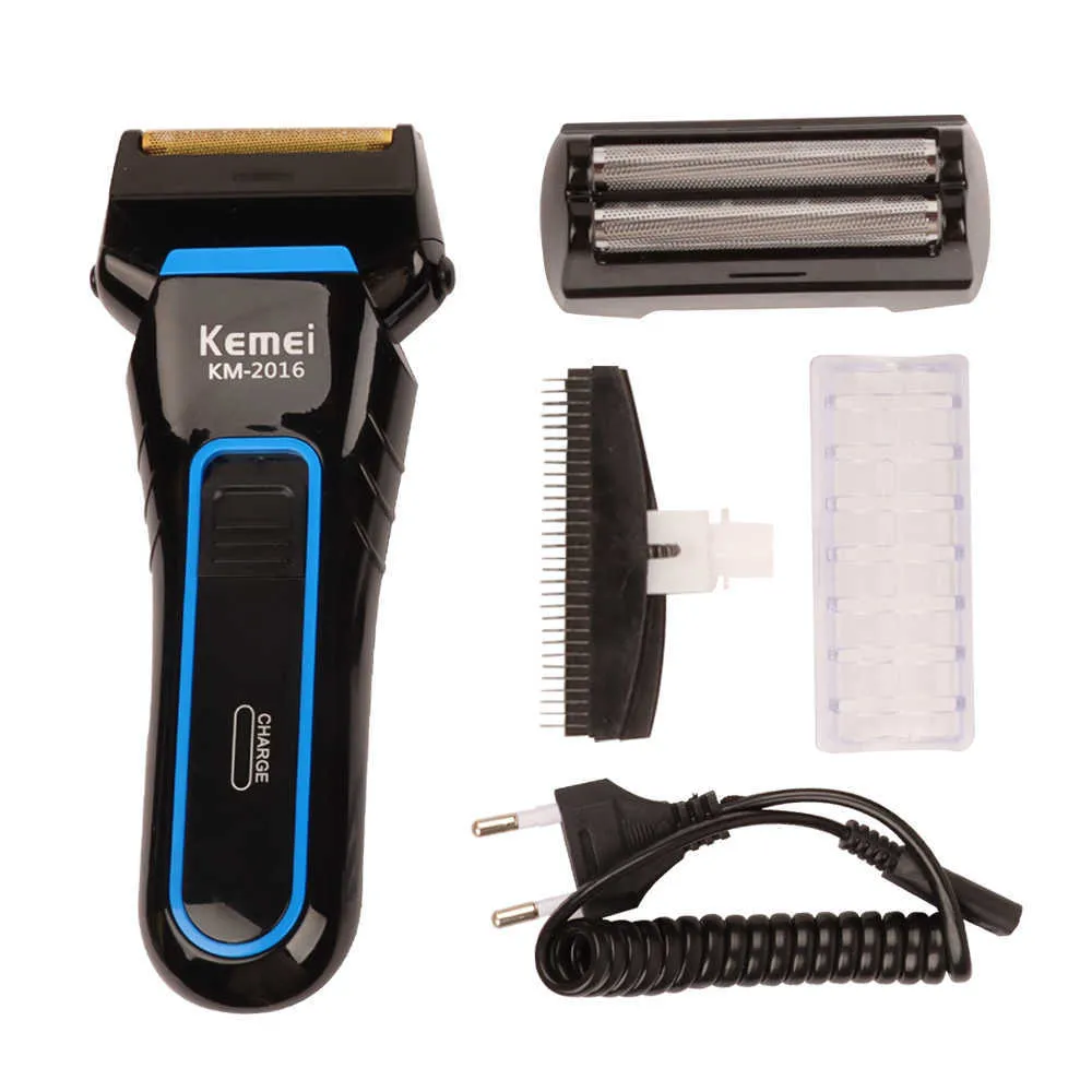 KEMEI Electric Shaver Recarregável Recarregável Lâmina Twin para Homens Shaving Machine Groomer para homens Care Cuidado Elétrico Km- P0817