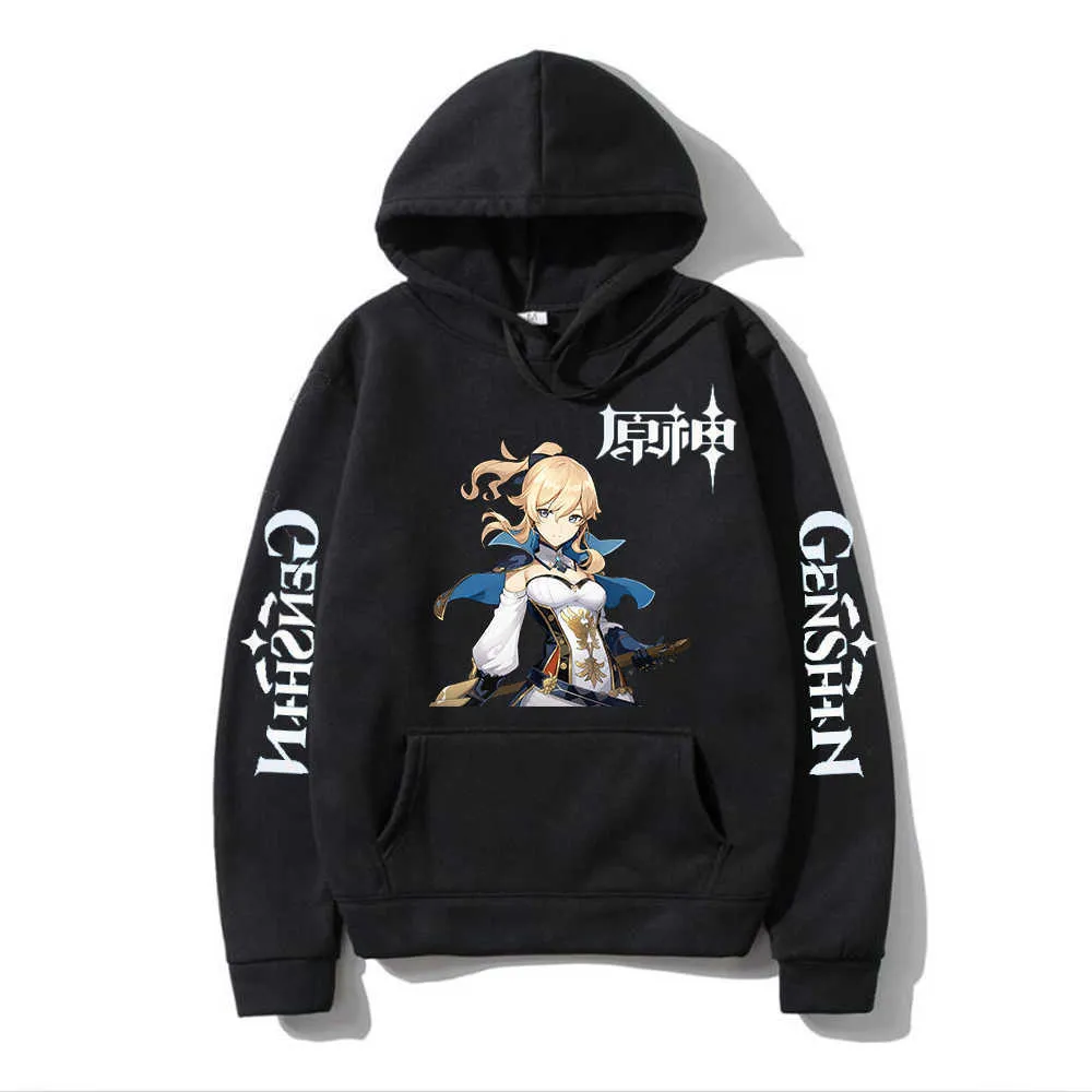 Genshin Impact hoodies pour hommes adultes 2021 plus récent jeu chaud Genshin impact mode pulls à capuche pur coton unisexe hoodies Y0901