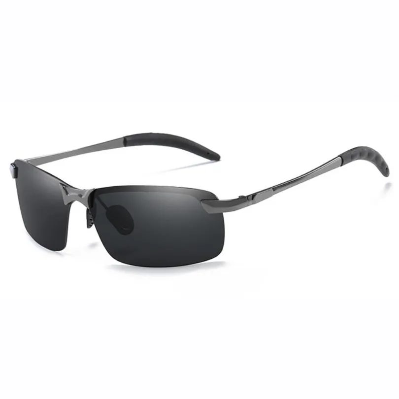 MENOS quadrados de óculos de sol polarizados de 66 mm Visão noturna Eyewear designer dia e noite tons de lente