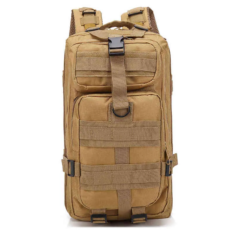 Outdoor mountaineering bag upgraded version of multi-function 3P attack backpack camouflage tactical bag men's riding backpack G220308