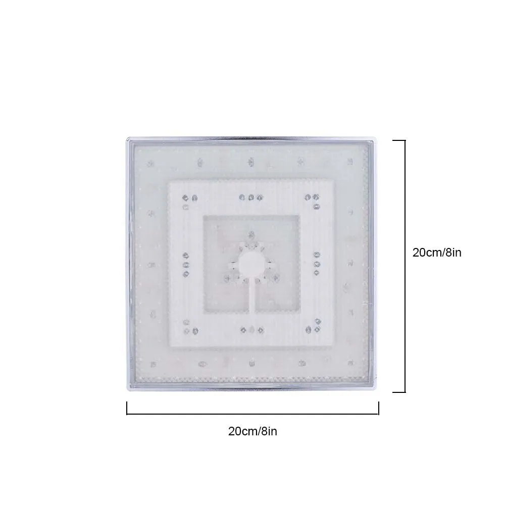 Neuer LED-Regenduschkopf, quadratischer Duschkopf, automatischer RGB-Farbwechsel-Temperatursensor-Duschkopf für Badezimmer 2103097689307