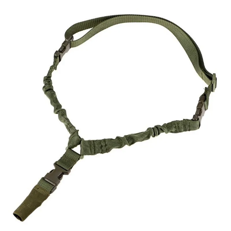 Ceintures Tactical Single Point Rifle Sling Back Strap Nylon Paintball Ajustement Paintball Military Gun Hurting Accessoires 215M