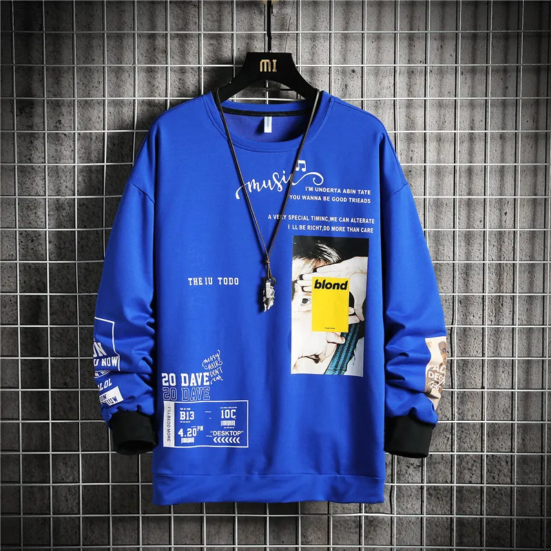 SingleRoad Crewneck Herren Sweatshirt Männer Übergroße Druck Hip Hop Japanische Streetwear Harajuku Lila Hoodie Männer Sweatshirts 201126
