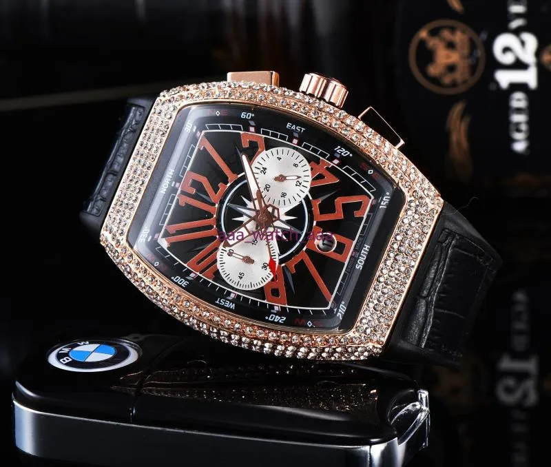 Luxe ZHIMO lederen casual diamanten horloge Luxe analoog quartz kristal horloge Fashion casual dameshorloge16270Y
