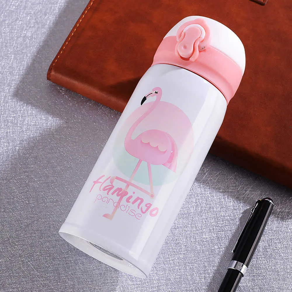 Isotherm Flask Thermo Cup Isothermal Wody Butelka Kubek Kawowy Kubek Ze Stali Nierdzewnej Termiczne Flamingo Drinkware Odkryty 210923