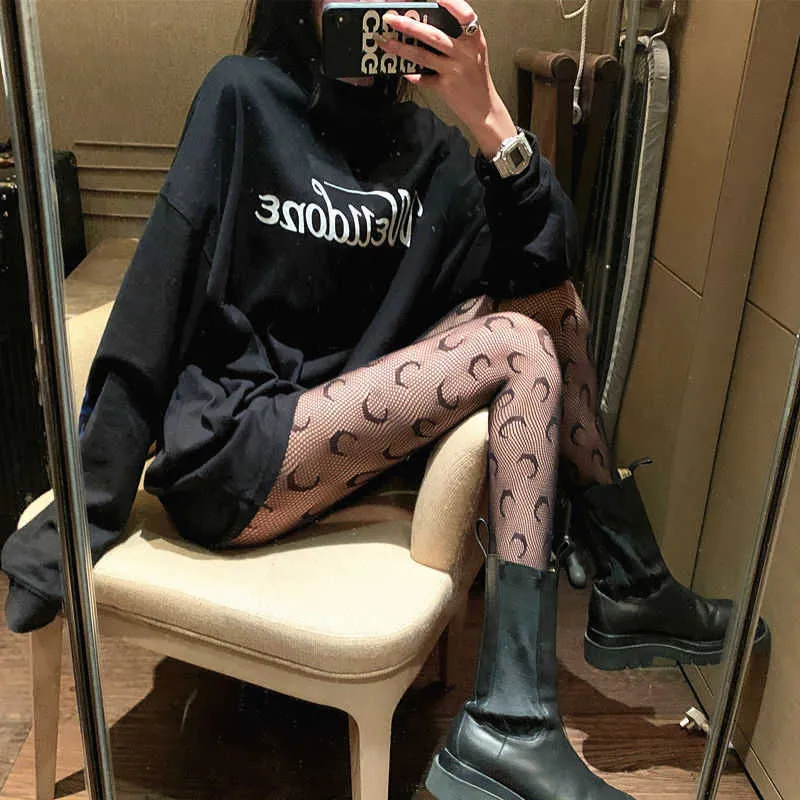 Woman Sexy Tights Inscriptions Letter Printed Pantyhose Fashion Patterned Tattoos Pantyhose Transparent Stockings X0521