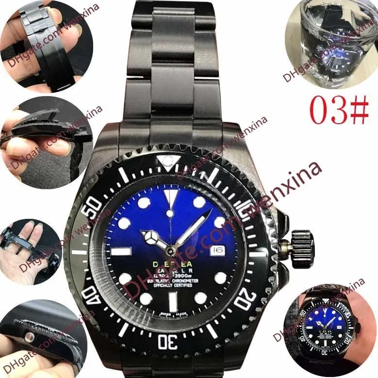 17 cores qualidade relógio masculino moldura de cerâmica 44mm aço stanless automático alta qualidade negócios casual masculino relógio à prova dwaterproof água wr3366