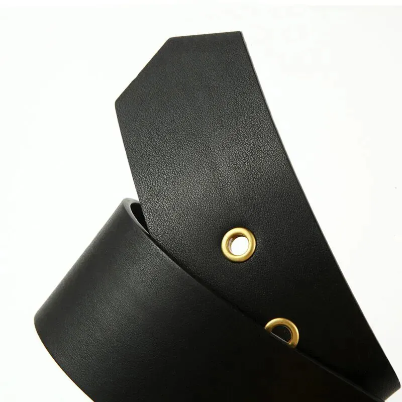 Design de ceintures en cuir authentiques pour hommes Fashion Fashion Simple Femme Femmes larges 5cm Big Letter Gold Buckle Waistbanb pour fille No Box227l