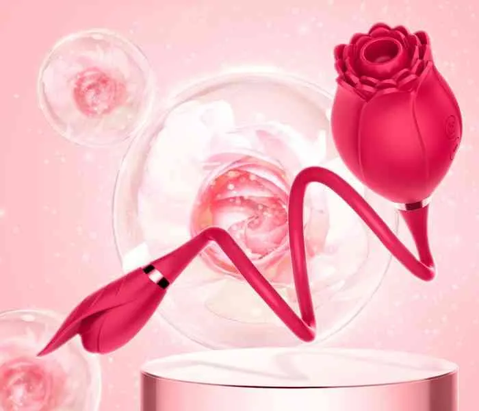 Rose jouet Sextoy clitoridien g Spot vibrateur sucer femmes rechargeable6337247