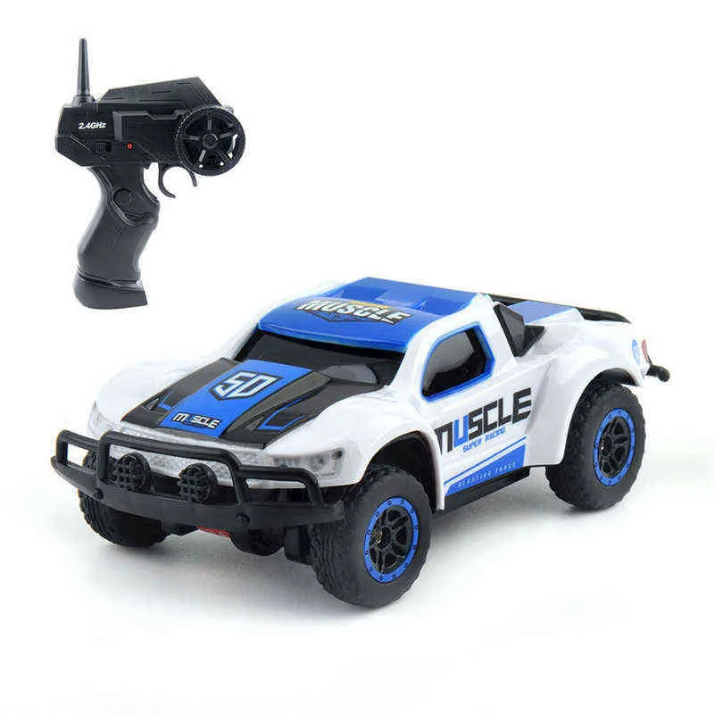 Speelgoed 1/43 2.4G 4WD Mini RC Auto Elektrische 14 km / u Vrachtwagen Voertuig Model Kids Drift Toys Afstandsbediening Boys Toys voor 10-jarige 211029