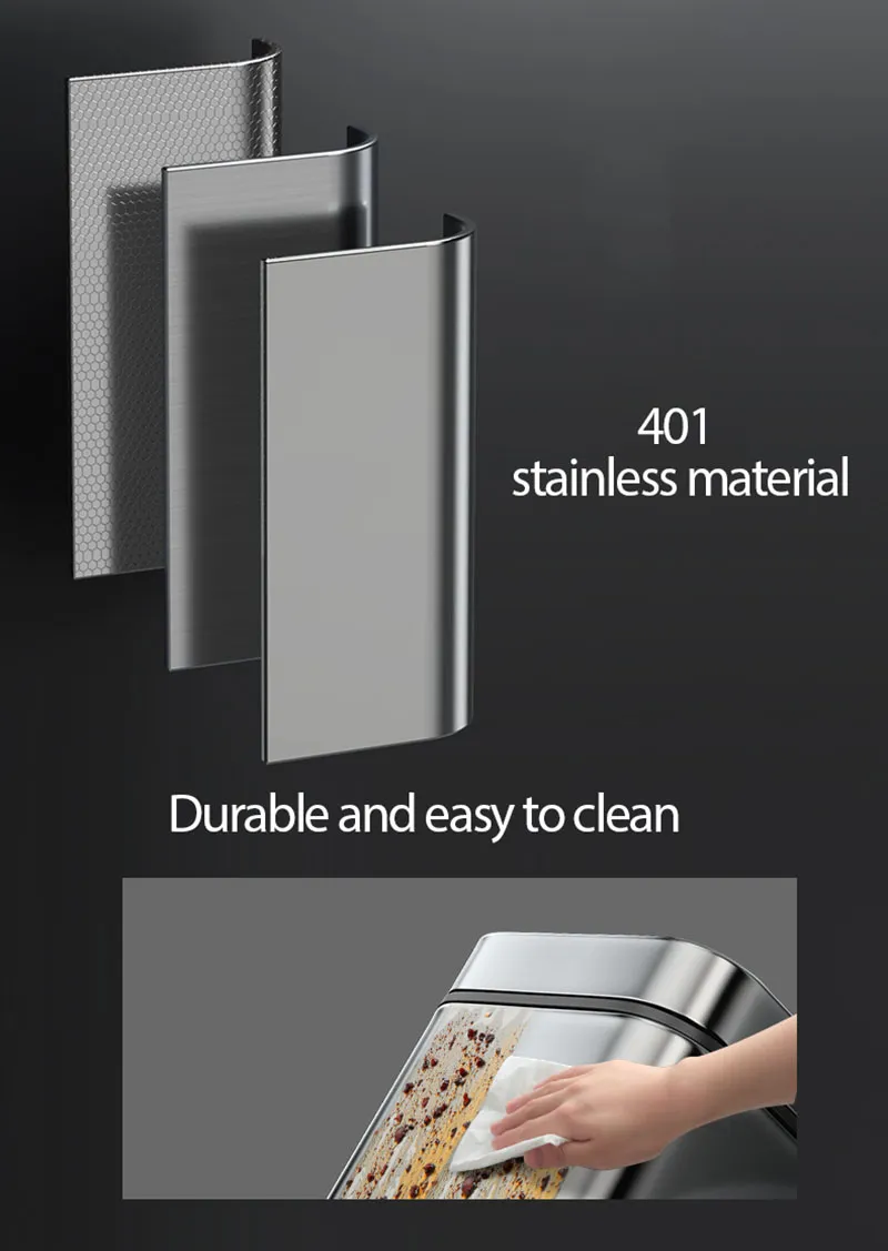 2022ジョイボスステンレス鋼のステップゴミは、キッチンとバスルームのためのゴミ箱ビンをごみ箱ビン家庭用防水廃棄物ビン5L8L6770643