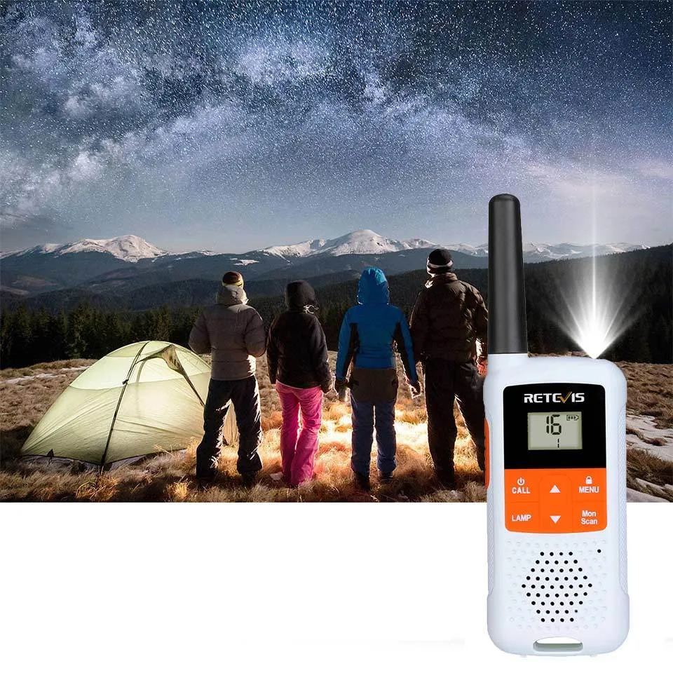 Retevis RT649B RT49B Walkie Talkie 2 of 4 Stks PMR446 Walkie-Talkie 1.8km Motorola Tweeweg Radio Hunting USB Charge Vox