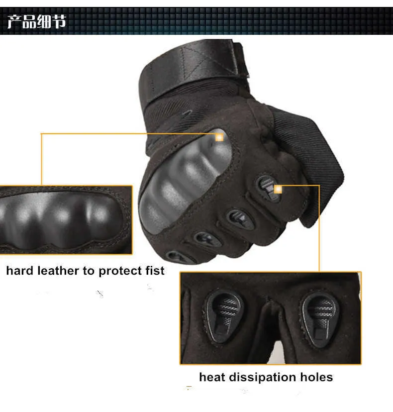 Army tactical glove full finger outdoor glove anti-skidding sporting gloves 9 size for option