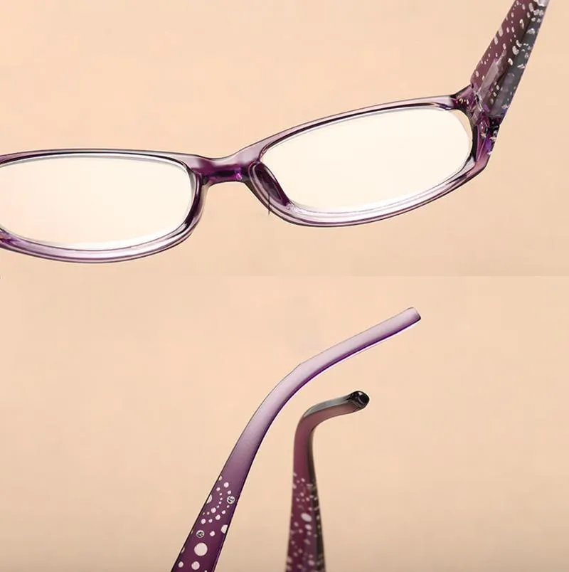 Okulary przeciwsłoneczne Dwie pary projektu okulary czytania kobiety prostokąta retro eleganckie eleganckie zmęczenie przeciw niebieskim 0 75 1 1 25 1 5 do 42682