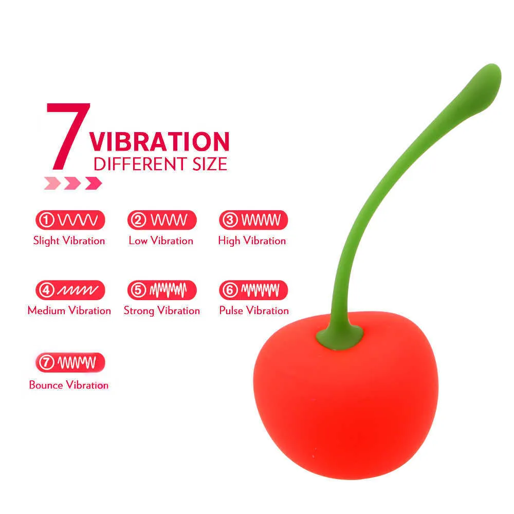 Cherry G-Spot vibradores brinquedos sexuais para as mulheres balas de vagina kegel bola clitóris estimulador vibratório ovo p0818