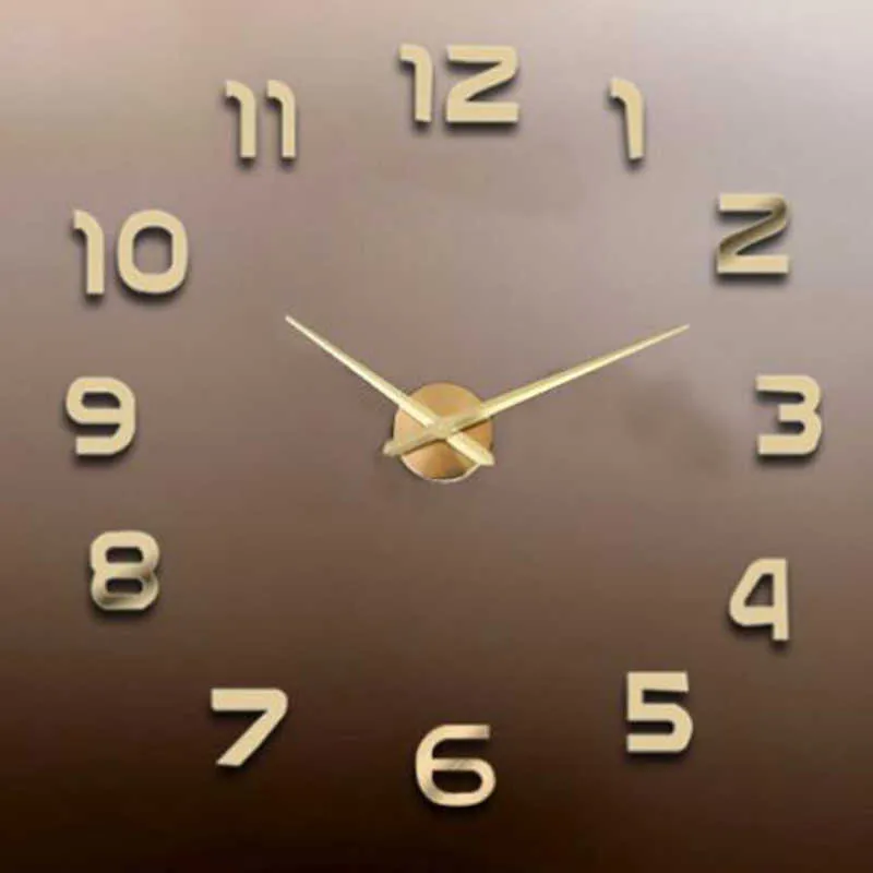 Большие настенные часы движения механизма часовой механизм с иглой руки для DIY настенные часы запасные части домашнего декора без секунд 210724