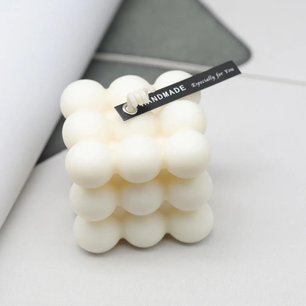 Stampi candele in silicone 3D Stampi candele in gesso aromaterapia fatti a mano a forma di soia Stampo torta al cioccolato fai-da-te Gadget da cucina