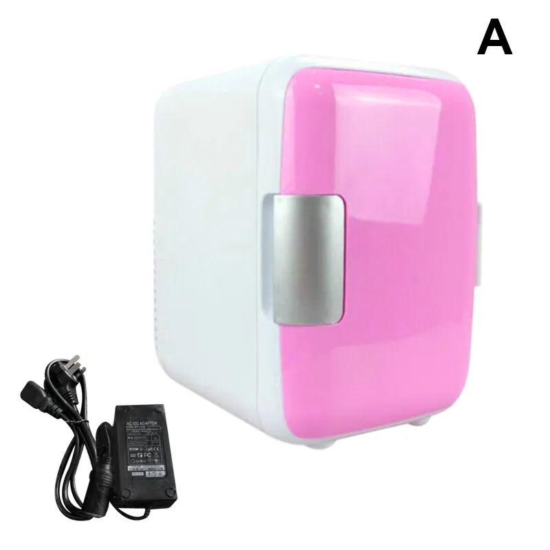 Mini 4L Cooling and Heating Refrigerator Cosmetic Makeup Friger Dual-Use for Home Room Car Refrigerators