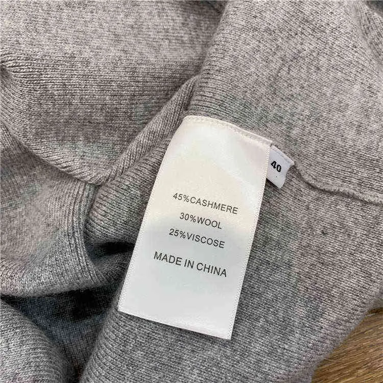 Luksusowe Dwa Kawałki 45% Cashmere + 30% Garnitury Wełny Kobiet Turtleneck Ciepłe Mink Knit Topy Szerokie Pant Sets F688 211106