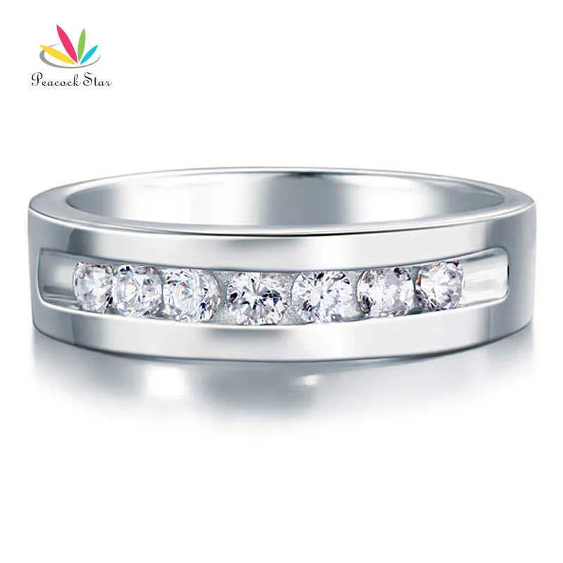 Peacock Star Round Cut Men039S Bridal Weddal Band Solid 925 Sterling Silver Ring Jewelry CFR8057 Y07235477734