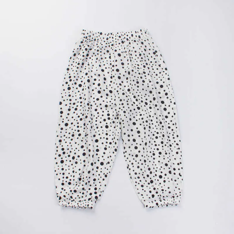 Bear líder crianças meninas meninas leggings à prova de mosquito verão estilo coreano calças casuais crianças roupas soltas florais para 2-7Y 210708