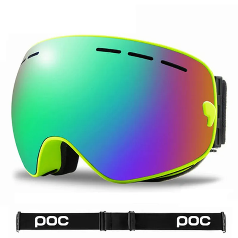 Профессиональные мужские и женские лыжные очки, двухслойные противотуманные очки, большая лыжная маска, лыжные очки, защита глаз, сноуборд334D3377918