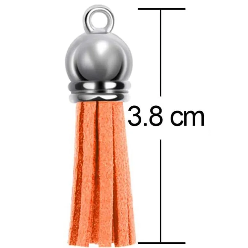 키 체인 Keychain Tassel 38mm 스웨이드 술 DIY 키링 보석 제작 공예품 50 Colours211r