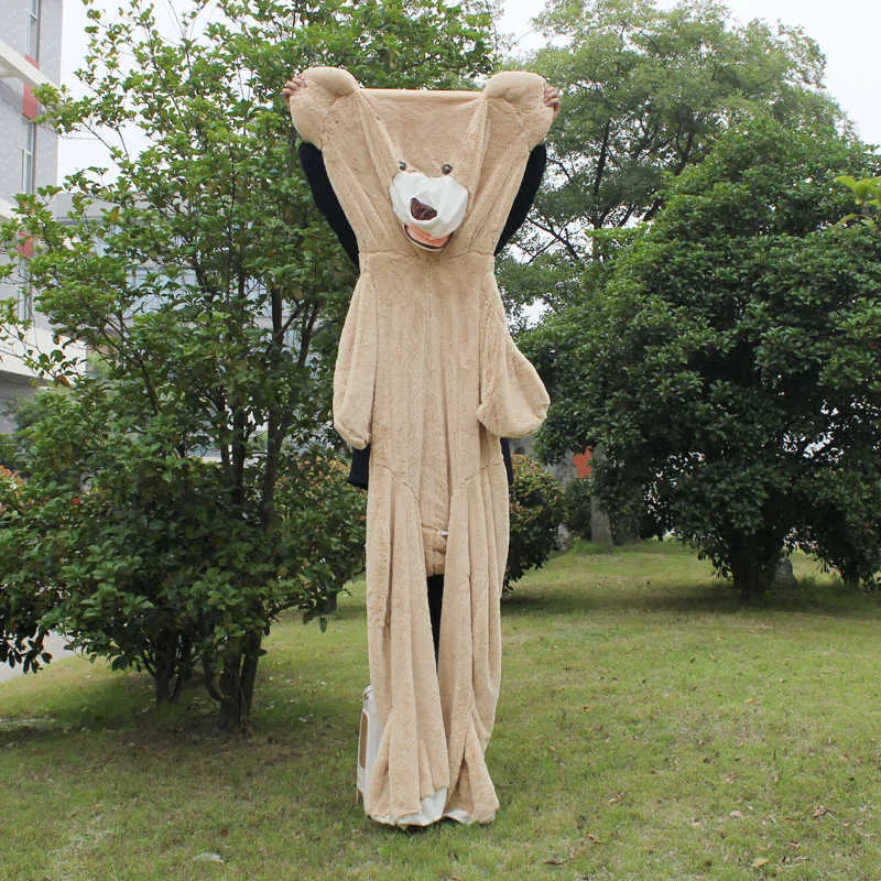 Teddybeer Enorme Amerikaanse Giant Bear Skin Teddybeer Jas Goede Kwaliteit Factary Prijs Zacht Speelgoed Voor Meisjes 210918