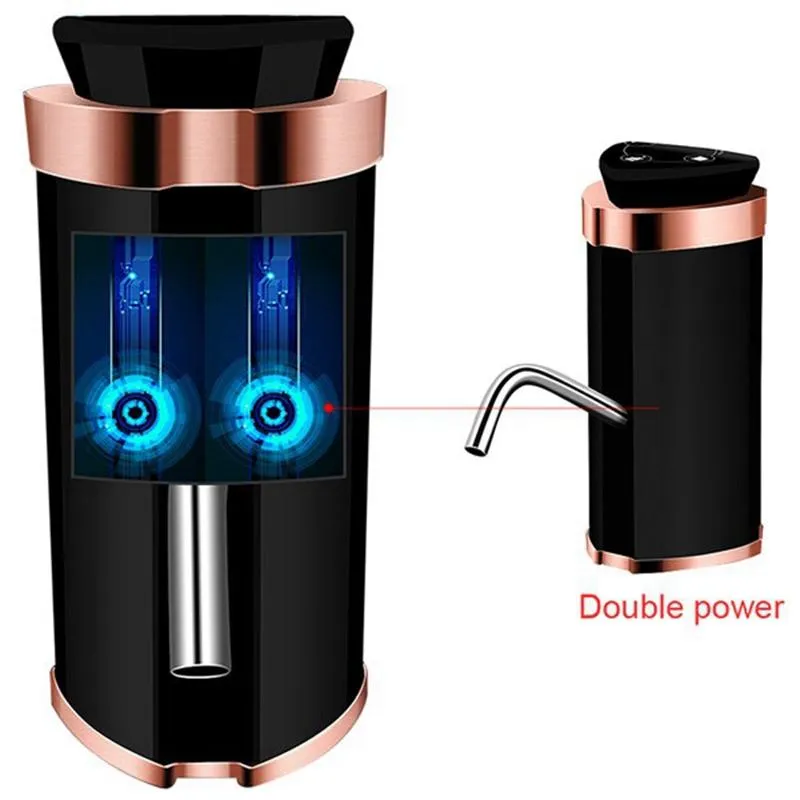 Pompe de distributeur d'eau à godet de bouteille électrique 5 gallons USB Position automatique portable pour la maison de bureau à domicile