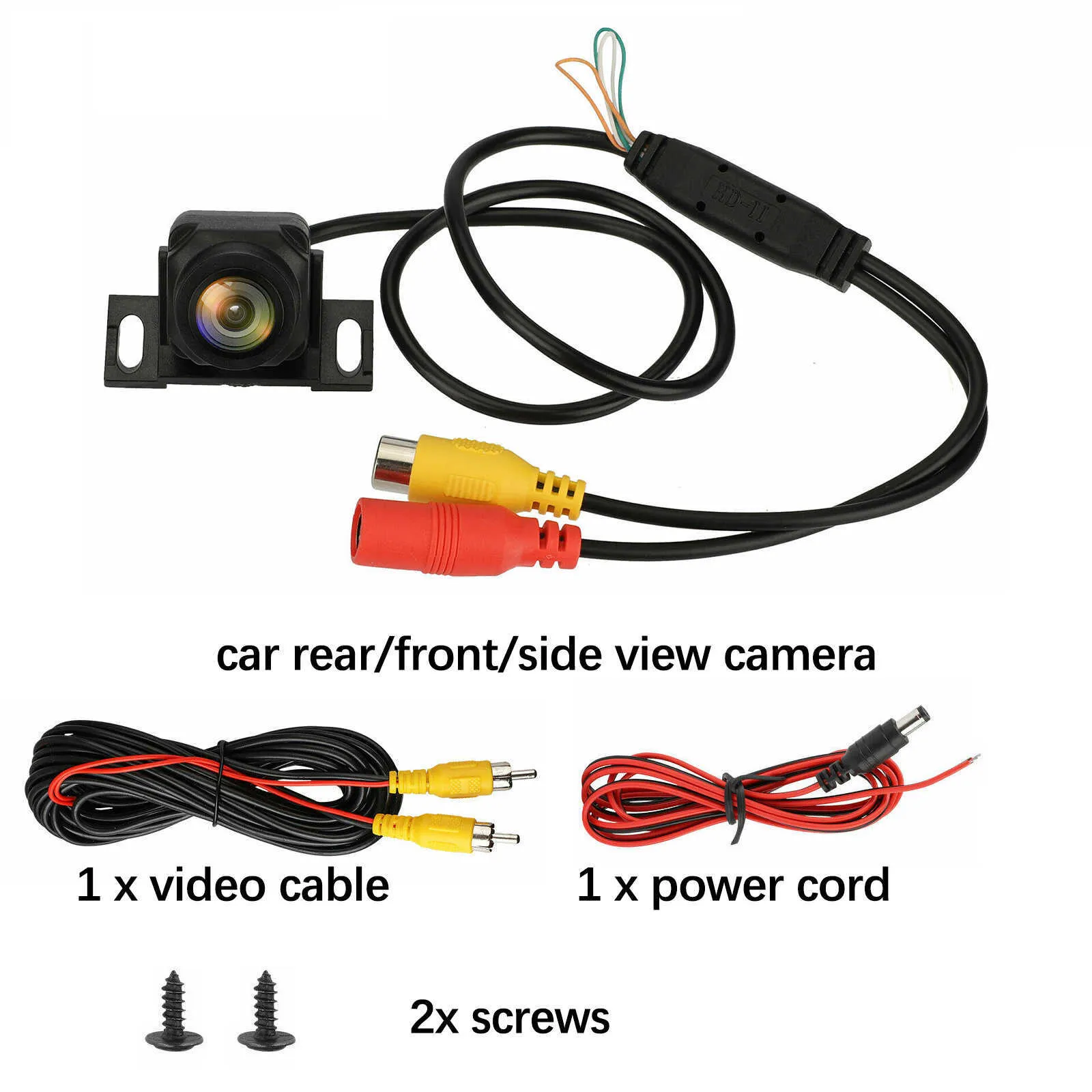 720p HD автомобиль Реверсивная камера 170 градусов Широкоугольный рыбный автомобиль Автомобильная камера задний автомобиль Ночная рубашка Водонепроницаемый микроаппарат