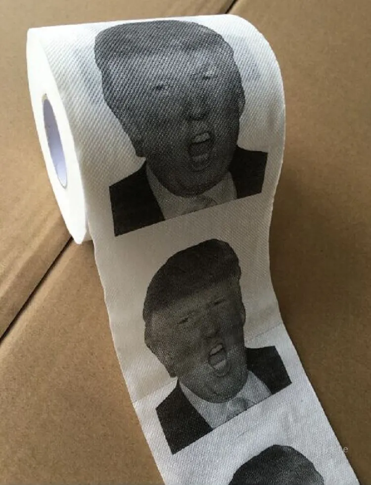 Papel higiénico Trump 2024 Elección estadounidense Suministros para elecciones presidenciales Papel higiénico del presidente Suministros para el hogar 4 estilo T2I52142