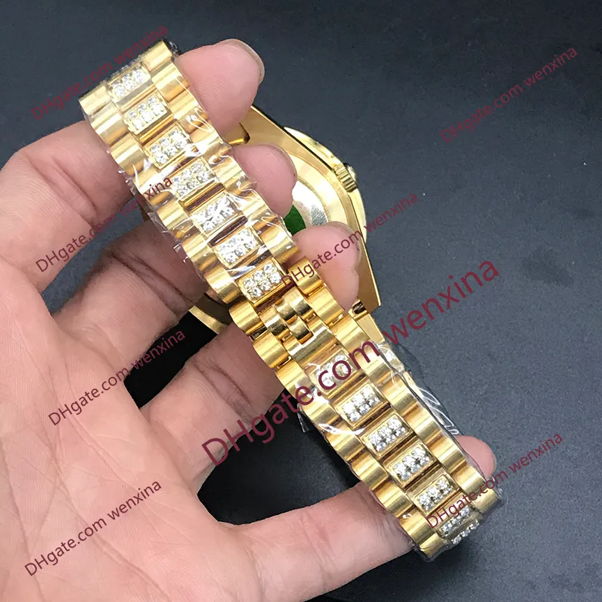 1 relógio de diamante de alta qualidade de cor 43 mm relógios masculinos letras romanas caneladas Bezel montre de luxe 2813 relógios de pulso automáticos de aço à prova d'água