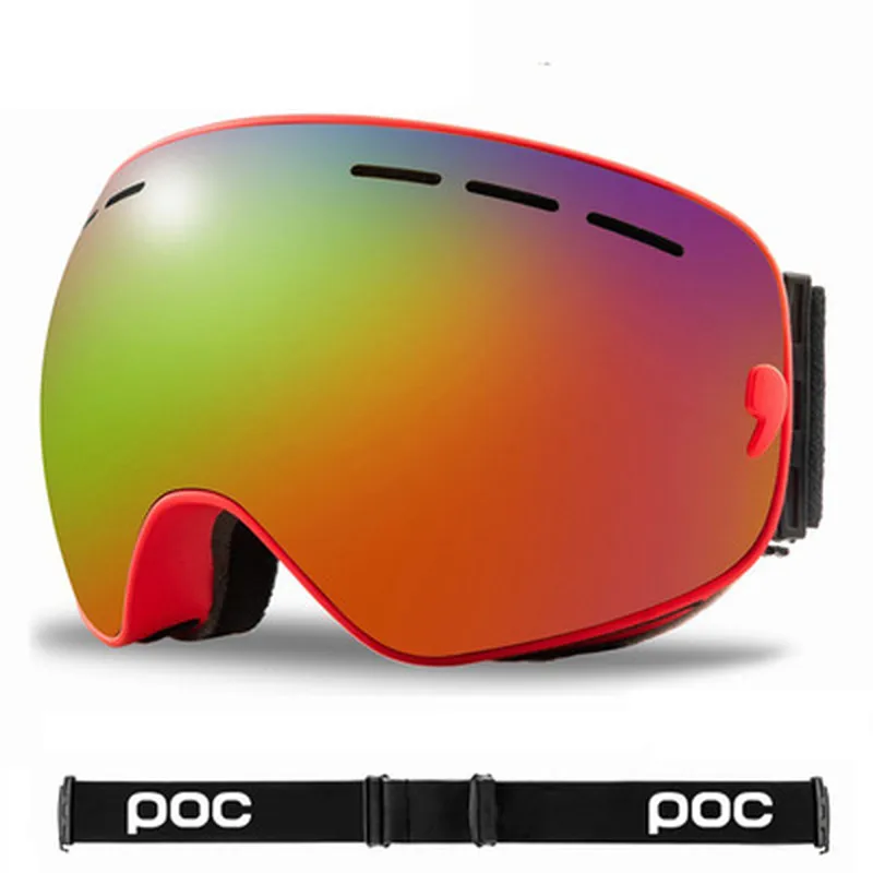 Профессиональные мужские и женские лыжные очки, двухслойные противотуманные очки, большая лыжная маска, лыжные очки, защита глаз, сноуборд4826073