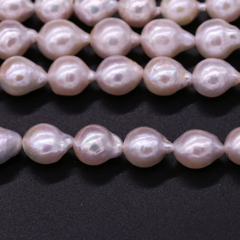 Round Tail Shape Pearl Beads Natural Freshwater Pearls for Necklace Bracelet Accessories Jewelry Making DIY Size 8-9mm