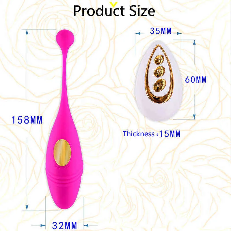 Oeufs vibrants pour femmes sautent télécommande vibrateur vaginal balles de Kegel exercice musculaire stimulateur de clitoris jouets sexuels pour adultes 1124